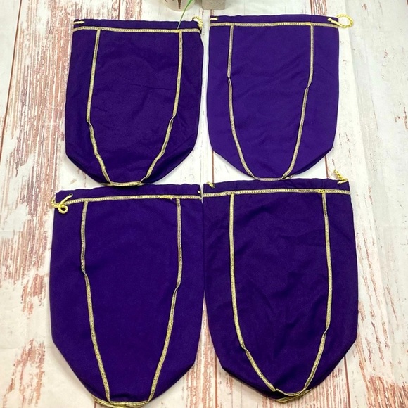 Crown Royal Dust Bag Bundle Purple & Gold Sz 1.5L (4) - Picture 2 of 11